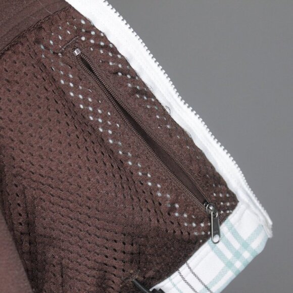 Patagonia Women's White  Green Plaid Hooded Jacket Size S - Picture 11 of 16